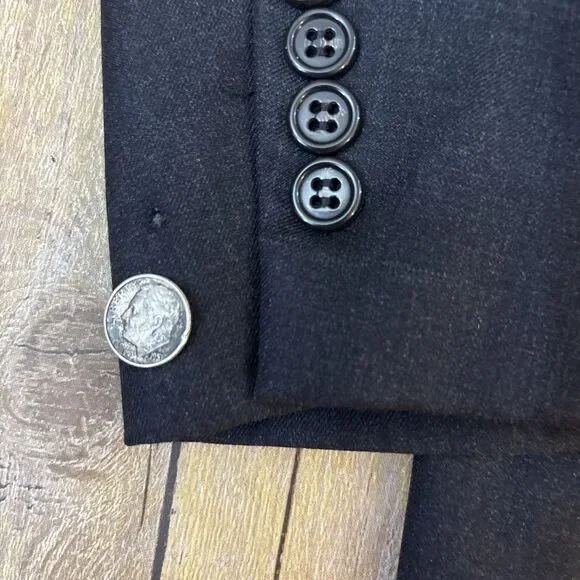 Hart Schaffner Marx Suit Charcoal Gray 46R 38W 30I - Picture 5 of 14